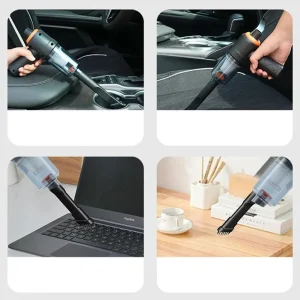 Wireless Car Vacuum Cleaner 6000Pa Cordless Handheld Cleaning Robot Auto Vacuums Strong Suction Cleaner For Car