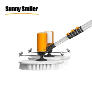 Hot Selling Solar Panel Cleaning Rotating Brush 3.5M/5.5M/7.5M Robot Cleaner Machine Kit With Telescopic Tool