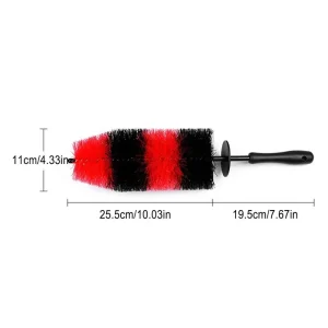 Deep Cleaning Rim Tire Detailing Brush Auto Rim Cleaner Brush Wheel Rim Brush With Soft Bristle Car Tire Scrubber For Cleaning