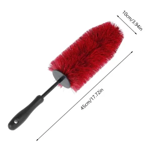 45cm Car Wheel Rim Tire Cleaning Brush Soft Bristle Cleaner Non Scratch Car Detailing Washing Tool Soft Bristle Cleaner Car Care