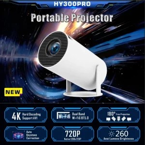 DITONG HY300 Pro Projector Android 4K 1280*720P Dual Wifi 260ANSI Video Cinema Outdoor Portable Outdoor home hd led Projetor