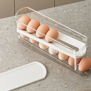 Refrigerator Egg Storage Box Automatic Scrolling Egg Holder Household Large Capacity Kitchen Dedicated Roll Off Egg Storage Rack