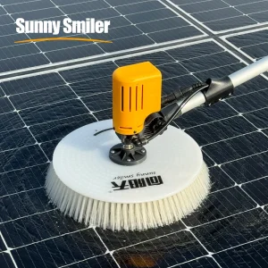 Factory Outlet Solar Panel Cleaning Tool Cleaner Rotating Brush Kit Photovoltaic Washing Machine Robot With Brushless Motor