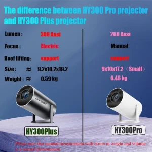 DITONG HY300 Pro Projector Android 4K 1280*720P Dual Wifi 260ANSI Video Cinema Outdoor Portable Outdoor home hd led Projetor