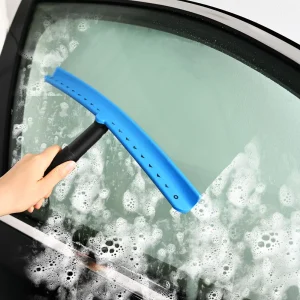 FOSHIO No-Scratch T-Shape Shower Squeegee Household Glass Mirror Cleaning Scraper Wiper With Wall Hanging Handle Car Wash Tool