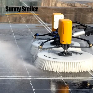 Hot Selling Solar Panel Cleaning Rotating Brush 3.5M/5.5M/7.5M Robot Cleaner Machine Kit With Telescopic Tool