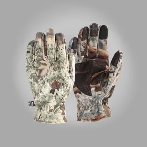 Winter Wind Waterproof Bionic Camouflage Hunting Gloves Thermal Fleece Anti-Slip Fishing Gloves Wearable Touch Screen Gloves