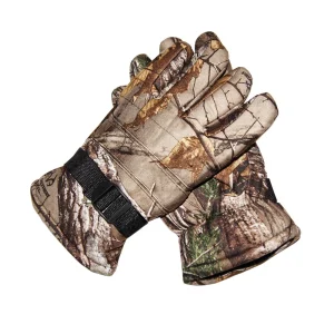 men gloves winter polyester cotton camouflage color mittens outdoor activities soft warm adjustable wrist fleece liningArm sleev