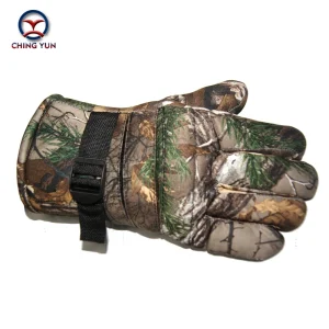 men gloves winter polyester cotton camouflage color mittens outdoor activities soft warm adjustable wrist fleece liningArm sleev