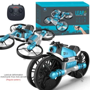 RC Drone 2.4G Deformable Motorcycle Foldable Remote Control Plane WiFi Quadcopter Drones with Camera Hd Rc Helicopter Gifts Toy