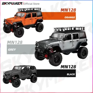 MN128 1/12 RC Car 4WD Jeep Model 2.4G Remote Control LED Light 4X4 Off Road 4WD Climbing RC Truck Electric Toy Car Gift for Boy