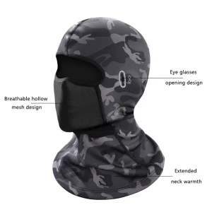 Winter Warm Cycling Cap for Men Bicycle Motorcycle Balaclava Windproof Sports Scarf Velvet Bike Face Cover Women Hiking Ski Hat