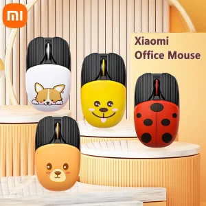 Xiaomi Wireless Bluetooth Mouse 2.4GHz Bluetooth 5.2 Lightweight Ergonomic Mouse Adjustable DPI for Laptops Desktop Computers