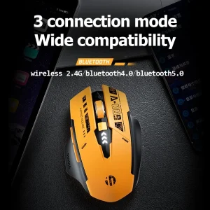 INPHIC A9 Bluetooth Mouse Rechargeable 2.4G Wireless Mouse Silent Ergonomic