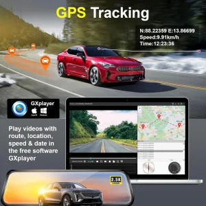 10 Inch 3 Channel 2.5K Car DVR WIFI GPS Three Way Dash Cam Car Camera Dashcam Stream RearView Mirror Black Box Drive Recorder