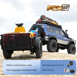 Fms Fcx 1/18 Lc80 Cruiser All-new Off-road Four-wheel Drive Rc Climbing Vehicle Remote Control Electric Simulation Car Model