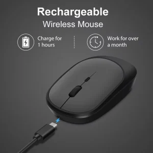 Xiaomi Wireless Mouse Bluetooth-compatible 2.4G Silent Mice Adjustable DPI Ergonomic Design USB Rechargeable Gaming Office Mouse