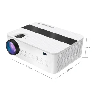 YERSIDA Projector FULL HD Native 1080P with 5G WIFI Bluetooth Support 4K Movie 9500 Lumens for Mobile Phone Home Cinema Beamer