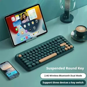 Bow Wireless Ipad Bluetooth Keyboard 84 Key Set Is Applicable Tablet Notebook Computer Various Colors Work Study High Quality