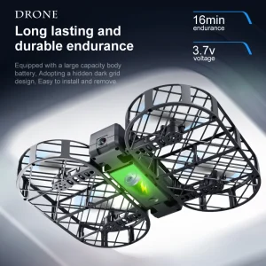 2024 New 4DRC V38 Folding Drone 6K HD Camera Aerial Photography WIFI Grid Protection Gesture Photography RC Aircraft Kid's Toy