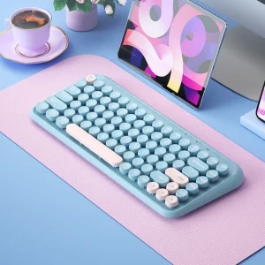 Bow Wireless Ipad Bluetooth Keyboard 84 Key Set Is Applicable Tablet Notebook Computer Various Colors Work Study High Quality