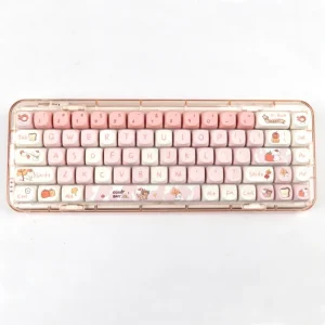 Cute Fall Puppy Gradient Key Cap MOA Profile 140 Keys/set of Small Tilt Thermal Sublimation Mechanical Keyboard Customization