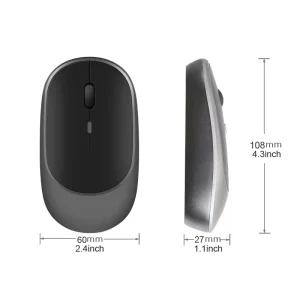 Xiaomi Wireless Mouse Bluetooth-compatible 2.4G Silent Mice Adjustable DPI Ergonomic Design USB Rechargeable Gaming Office Mouse