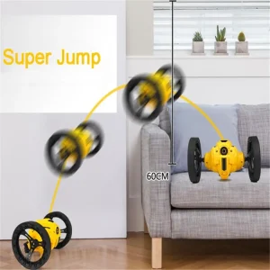 WiFi RC Stunt Bounce Racer Smart Camera Video Remote High-speed Flexible Wheel Rotation Buggy Truck Radio Control Jump Car Toys