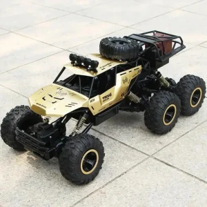 1:8 46CM Big Size 6 Wheel 4WD RC Car Toys Metal Alloy Body Remote Control Offroad 4x4 Truck High-speed Electric Toy for Kid Gift