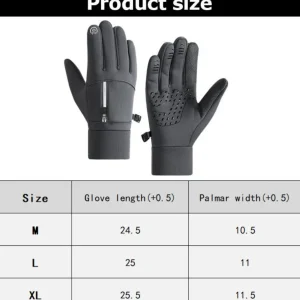 Winter Gloves Waterproof Thermal Sport Glove for Men Women for Running Cycling Driving Ski Hiking Warm Glove for Work