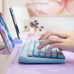 Bow Wireless Ipad Bluetooth Keyboard 84 Key Set Is Applicable Tablet Notebook Computer Various Colors Work Study High Quality