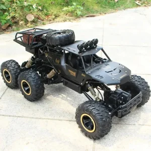 1:8 46CM Big Size 6 Wheel 4WD RC Car Toys Metal Alloy Body Remote Control Offroad 4x4 Truck High-speed Electric Toy for Kid Gift