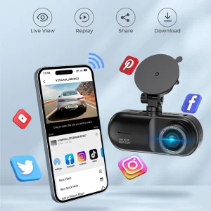 3 Channel Ultra HD 4K Dash Cam for Car DVR Camera Video Recorder Auto With WiFi GPS IR Night Vision 24h Parking Mode Black Box