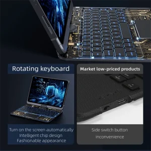 Transparent rotating iPad Magic Keyboard for iPad Air 5 10.9 for iPad Pro 11 case Pro 12.9 inch 2023 Wireless Bluetooth keyboard