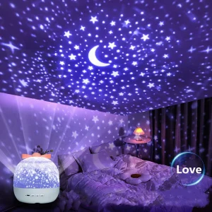 Galaxy Rotating Projector LED Night Light Starry Mermaids Porjectors Lamp For Decoration Bedroom Home Decorative Children Gifts