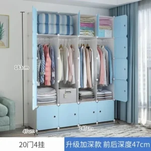 Fabric Display Wordrobe Closet Filing Shoe Storage Cabinet Partitions Clothing Rack Bedroom Hotel Szafki Do Salonu Furniture