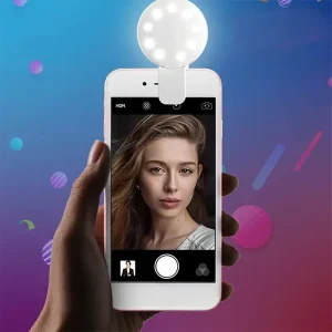 Mobile Phone Fill Flash Lens Ring Light Lamp Portable Clip Three Stop Dimming Mini Durable Practical 10 LED Selfie Ring Beauty