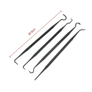 4pcs Multipurpose Car Detailing Cleaning Tool Nylon Picks Pick Double-headed Hook Car Clean Accessories Auto Detailing Tools