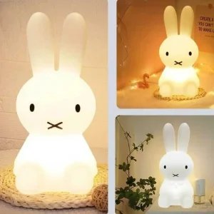 Cute Lighting Rabbit Mood Light LED Desk Lamp Cute Cartoon Children's Gift Bedroom Bedside Light Living Room Floor Light