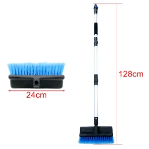 Car Wash Brush Head for Detailing Washing Vehicles, Boats, RVs, ATVs, or Off-Road Autos, Super Soft Bristles for Scratch Resista