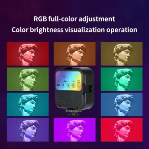 Full Colour Mini RGB Fill Lamp Live Photography LED Portable Ambient Lamp Beauty Phone Camera Pocket Light Adjustable Brightness