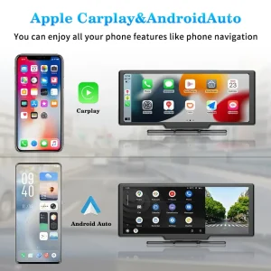 Car Black Box Portable Android Car Player Dash Camera For Cars Front And Rear Dual Camera Touch Screen Car Navigator