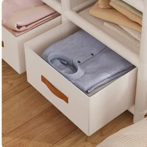 Large Capacity Portable Wardrobe Durable Assembly Closet Bedroom Clothes Organizer Sturdy Dustproof Storage Wardrobe