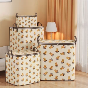 New Large Capacity Clothes Storage Bags Closet Organizers Storage Bins Foldable Storage Toy Containers Box Dust-Proof Moving Bag