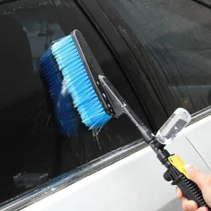 Long Handle Car Wash Cleaning Brush Retractable Water Flow Switch Foam Bottle Car Cleaning Detailing Auto Washing Tools