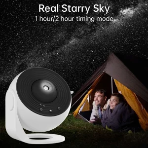 LED Night Light Galaxy Projector Starry Sky Projector 360° Rotate Planetarium Night Lamp For Room Decorative Children Kids Gift