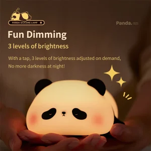 Cute Animal-shape Silicone Night Light Rechargeable Bedside Patting Nightlights For Child Holiday Gift Bedroom Decor Lighting