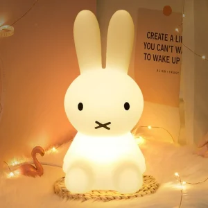 Cute Lighting Rabbit Mood Light LED Desk Lamp Cute Cartoon Children's Gift Bedroom Bedside Light Living Room Floor Light