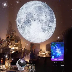 Romantic Gifts 3D Galaxy Star Projector Night Lights Rotate Home Planetarium Starry Sky Projector Night Lamp Kids Room Decor