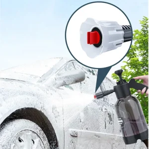 SEAMETAL 2L Hand Pump Foam Sprayer Pneumatic Washer Foam Snow Foam High Pressure Car Wash Spray Bottle for Car Home Cleaning